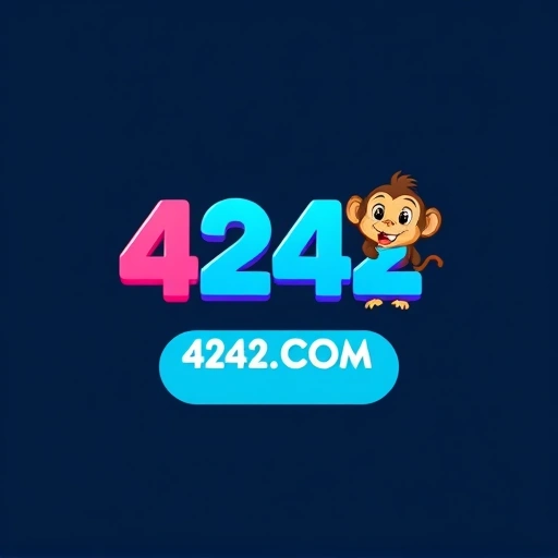 Imagem promocional da 4242 mostrando a plataforma de cassino online, interface de jogos e vantagens exclusivas